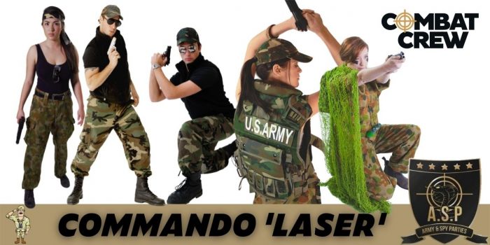 COMMANDO LASER TAG Army and Spy Parties Sydney Commando Childrens Birthday Entertainer